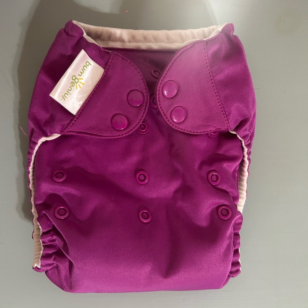 BumGenius Magenta Diaper Cover
